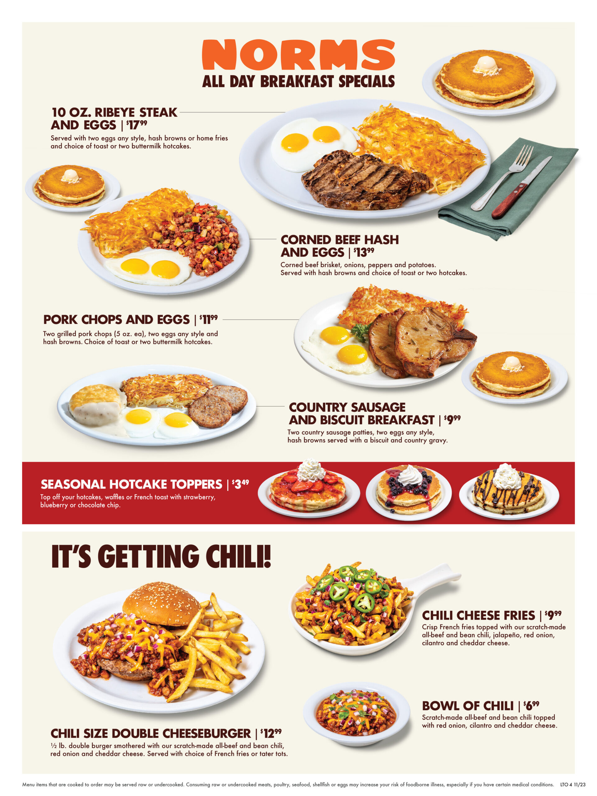 LIMITED TIME MENU - NORMS Restaurants